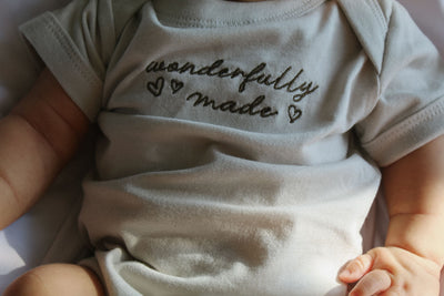 Wonderfully Made Embroidered Onesie