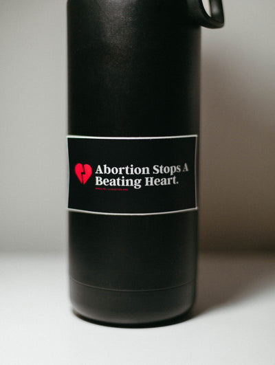 Abortion Stops A Beating Heart Sticker