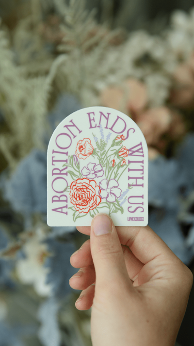 Abortion Ends With Us Stickers