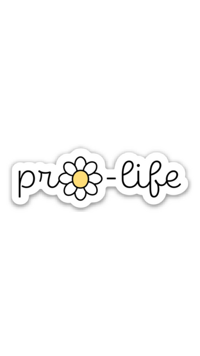 Pro-Life Daisy Sticker