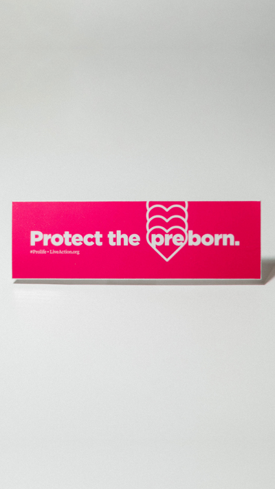 Protect The Preborn Bumper Sticker