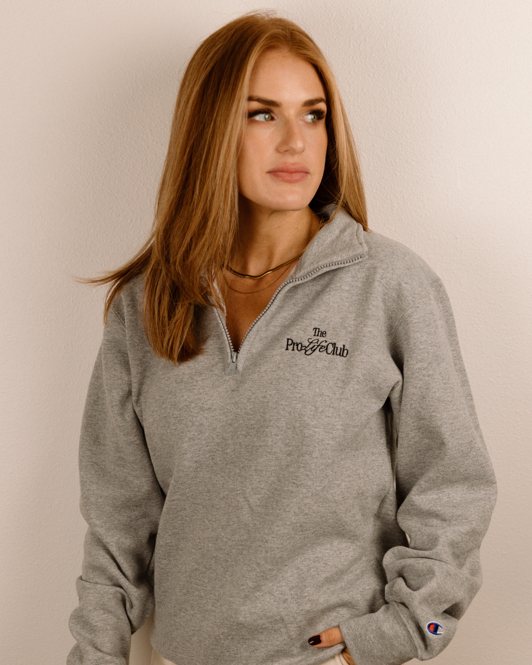 The Pro-Life Club Quarter Zip Pullover