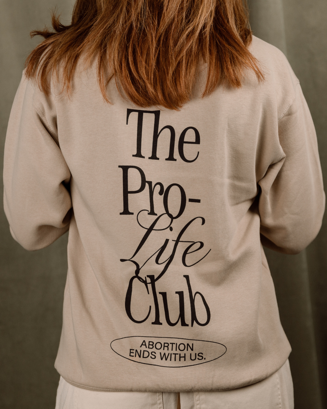 The Pro-Life Club Oversized Crewneck