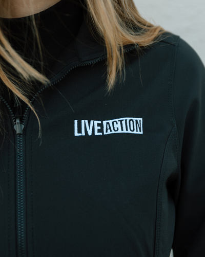 Live Action Embroidered Logo Jacket