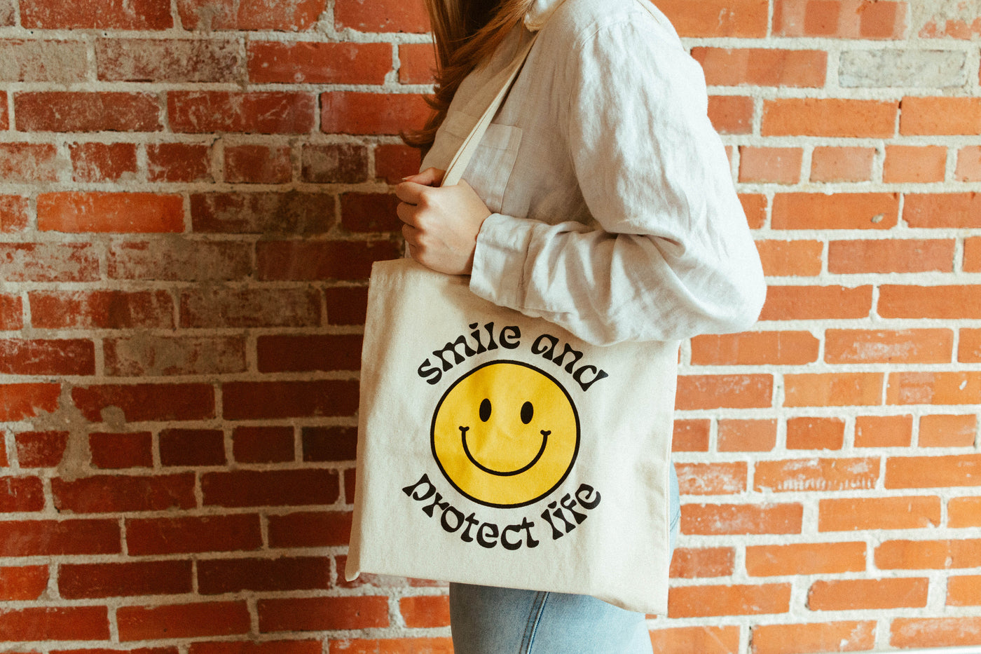 Smile & Protect Life Tote Bag