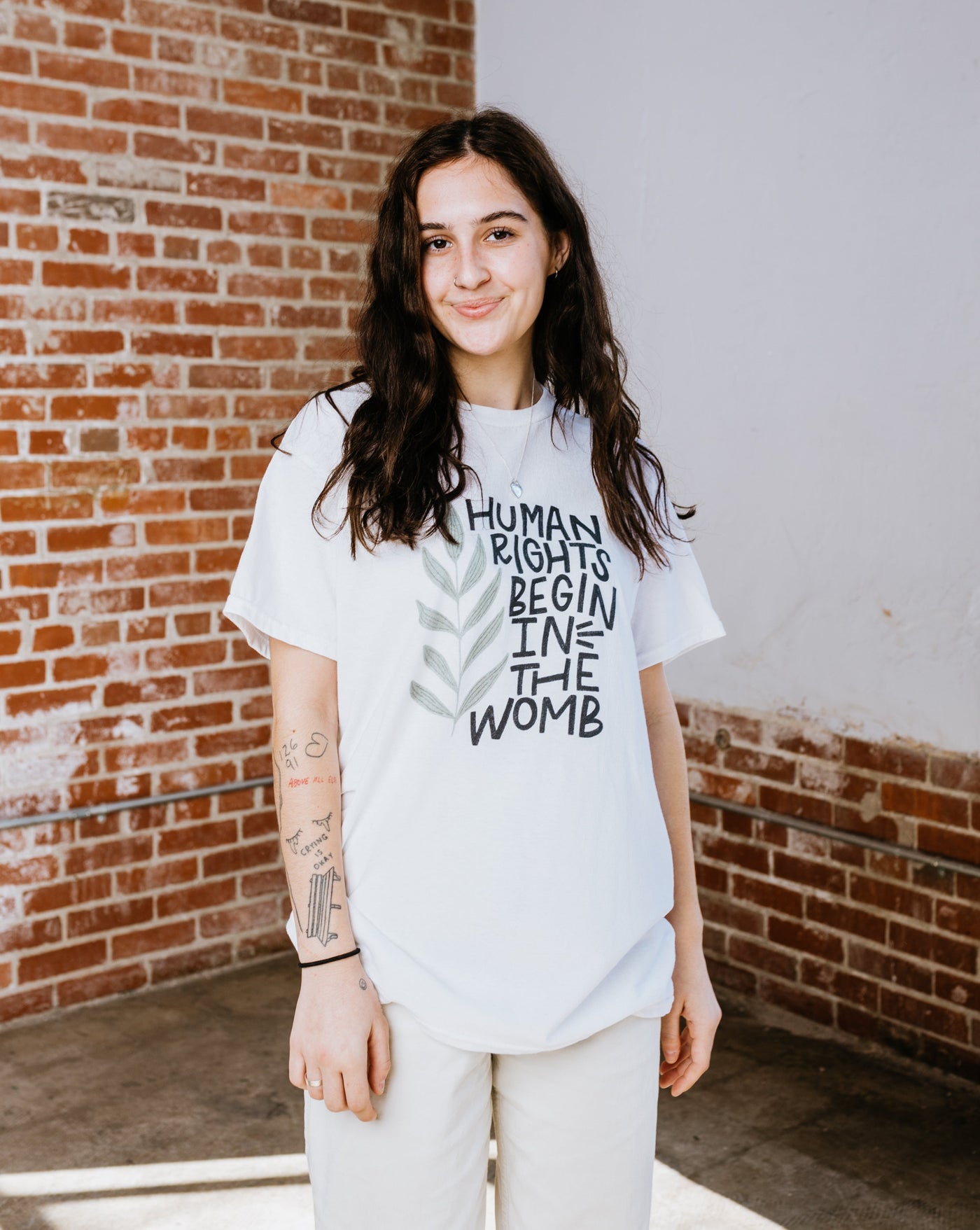 The Lizzie Letters Tee - Human Rights Begin In The Womb