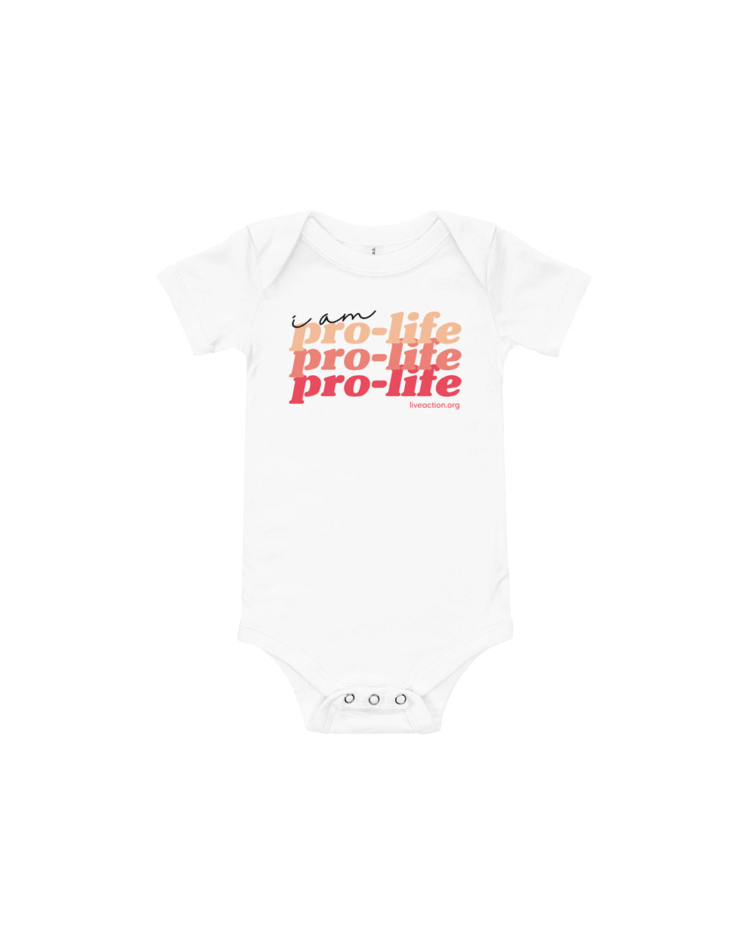 Pro-Life Baby Onesie in Red