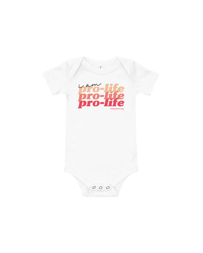 Pro-Life Baby Onesie in Red